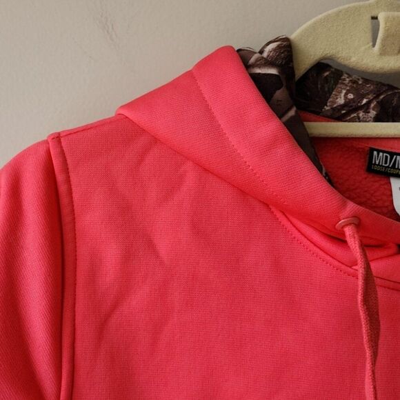 Under Armour Cold Gear Ladies Storm Water Resistant Hoodie Neon Pink M Loose Fit - Picture 2 of 10